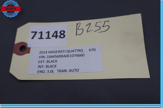 14-22 Maserati Quattroporte M156 Rear Center Side Seat Belt Buckle Black Oem