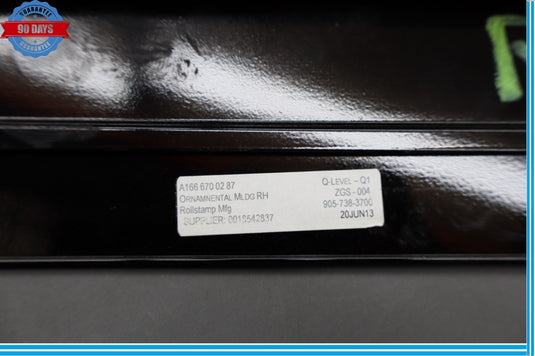 13-19 Mercedes GL550 X166 Rear Right C Pillar Quarter Window Molding Oem