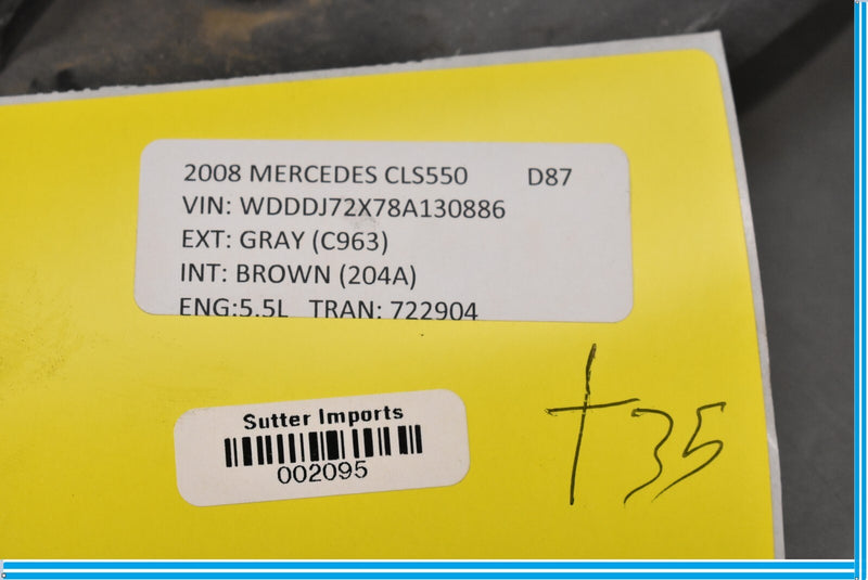 Load image into Gallery viewer, 06-11 Mercedes CLS550 CLS55 AMG W219 Engine Hood Air Baffle Oem
