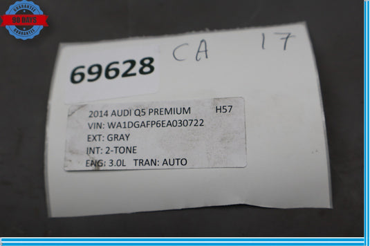 09-17 Audi Q5 SQ5 Rear Left Driver Side Upper Control Arm 8K0505323H Oem