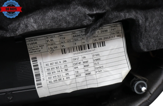 12-18 Audi A6 Quattro Front Left Driver Side Interior Door Panel Cover Trim Oem