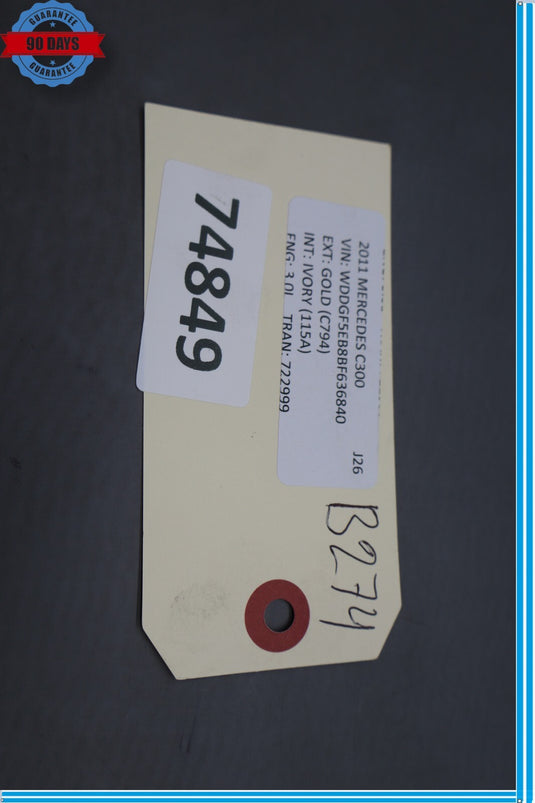 08-11 Mercedes C300 W204 Instrument Cluster Speedometer Bezel Trim Cover Oem