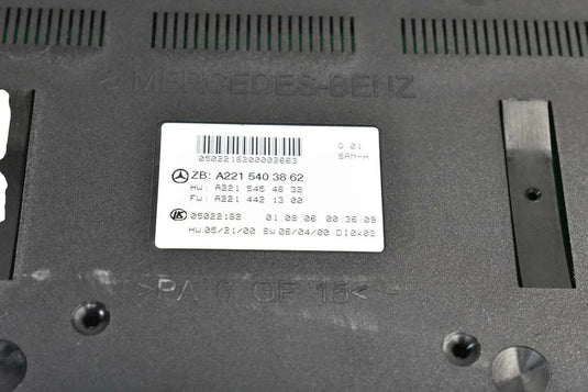 07-14 Mercedes S550 CL550 S63 AMG Rear Trunk Fuse Box SAM Module A2215403862 Oem