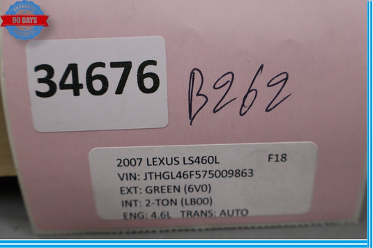07-12 Lexus LS460 LS460L Front Left Driver Side Dashboard Cover Trim Panel Oem