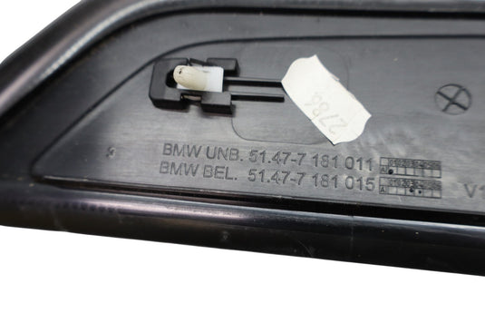 09-15 BMW 740i 750Li xDrive Front Left Side Door Sill Scuff Plate Cover Trim Oem