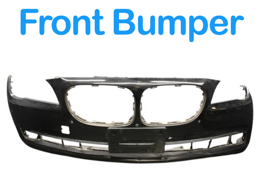 09-12 BMW 740i 750Li F01 Front Lower Bumper Shell Cover Panel Assembly Black OEM