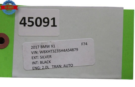 16-22 BMW X1 Dash Dashboard Instrument Panel Assembly Black 51456969852 Oem