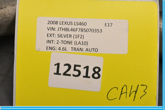 07-17 Lexus LS460 Left Driver Side Lower Suspension Control Arm Oem