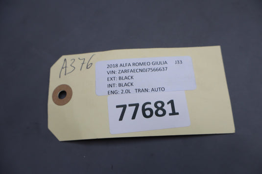 17-21 Alfa Romeo Giulia Parking Park Assist Computer Control Module Unit Oem