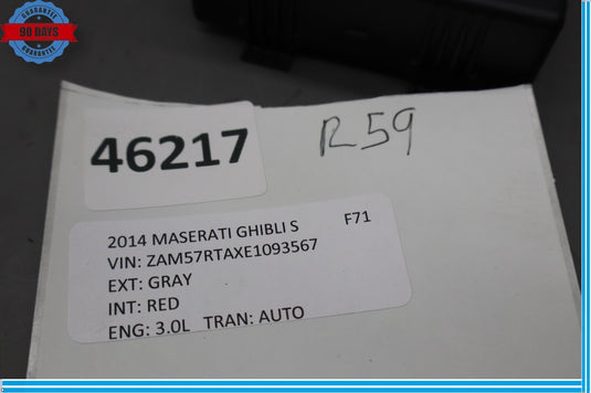 14-17 Maserati Ghibli Front Right Passenger Side Seat Control Module Unit Oem