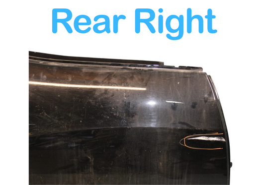 14-19 Maserati Ghibli Rear Right Side Exterior Door Shell Panel Black Oem