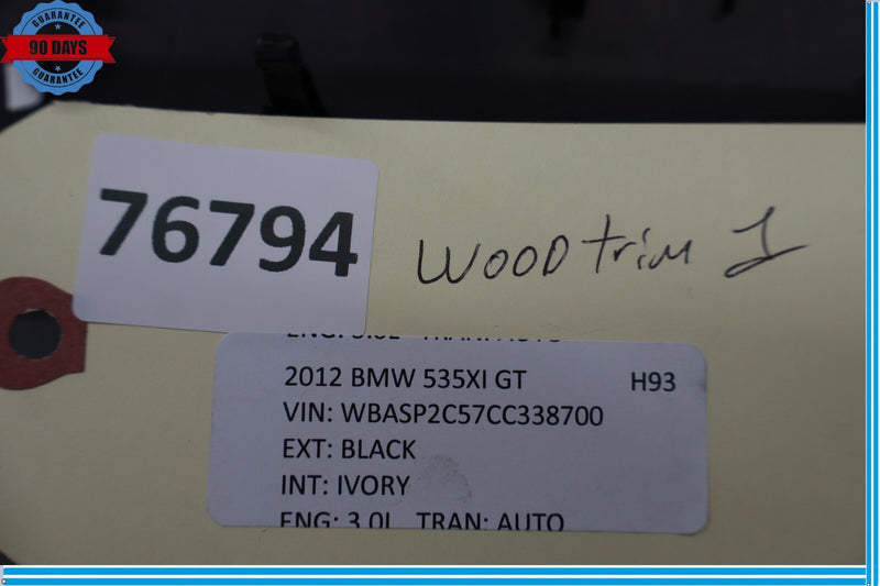 Load image into Gallery viewer, 11-16 BMW 528i 535i GT xDriver Rear Right Interior Door Panel Bezel Molding Oem
