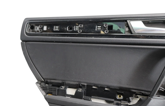 11-14 Volkswagen Touareg Rear Left Driver Side Door Panel Cover Trim Black Oem
