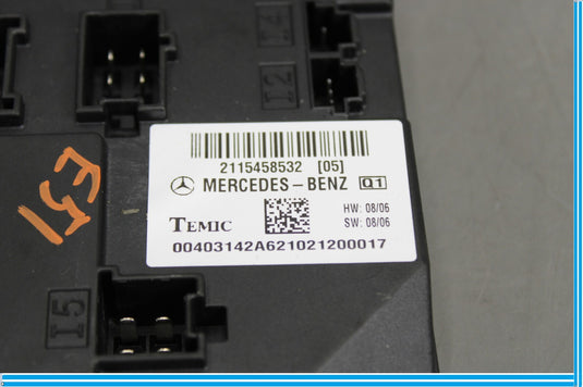 06-11 Mercedes E320 CLS500 CLS55 AMG Body Control Module BCM 2115455332 Oem