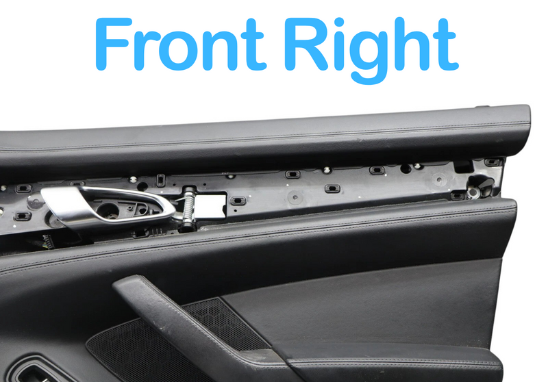 Load image into Gallery viewer, 10-16 Porsche Panamera T Front Right Interior Door Panel Cover Trim Black Oem

