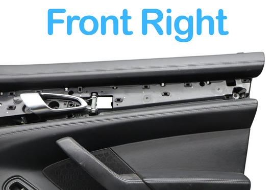 10-16 Porsche Panamera T Front Right Interior Door Panel Cover Trim Black Oem