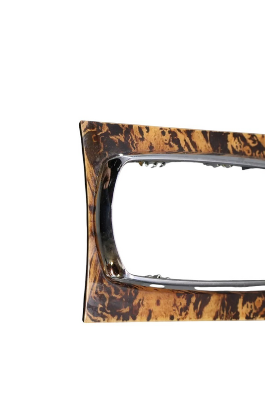 10-15 Jaguar X150 XK XKR Center Console Shifter Bezel Trim Wood Grain Oem