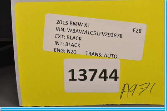 10-15 BMW E84 X1 Rear Console Cover Panel Charging Port Oem