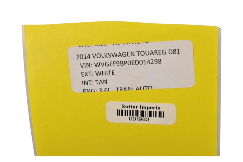 Load image into Gallery viewer, 11-16 Volkswagen VW Touareg Front Left Driver Seat Upper Back Cushion Oem
