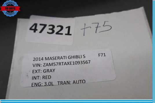 14-19 Maserati Ghibli Rear Right Side Bumper Valance Lower Cover Panel Trim OEM