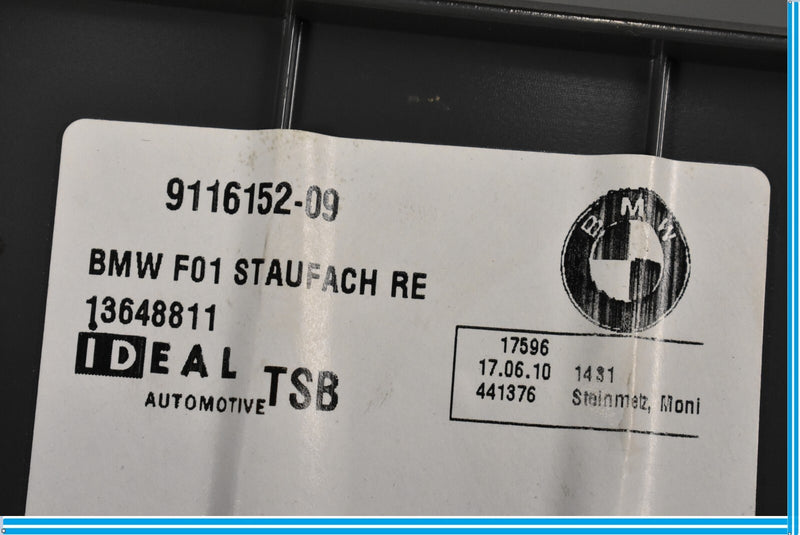 Load image into Gallery viewer, 09-15 BMW 750i 750Li Rear Trunk Floor Right Side Storage Compartment Box Oem
