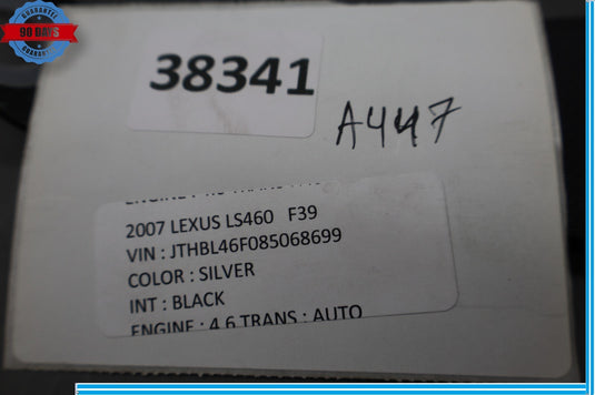 07-12 Lexus LS460 LS460L XF40 Rear Centre Middle Seat Belt Retractor Oem