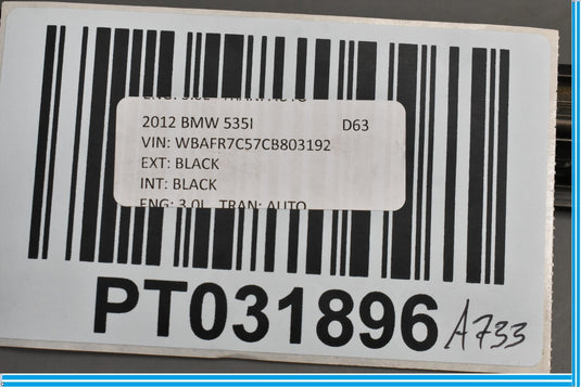 12-16 BMW F30 320i 328i 335i Rear Left Door Outer Covering Molding Oem