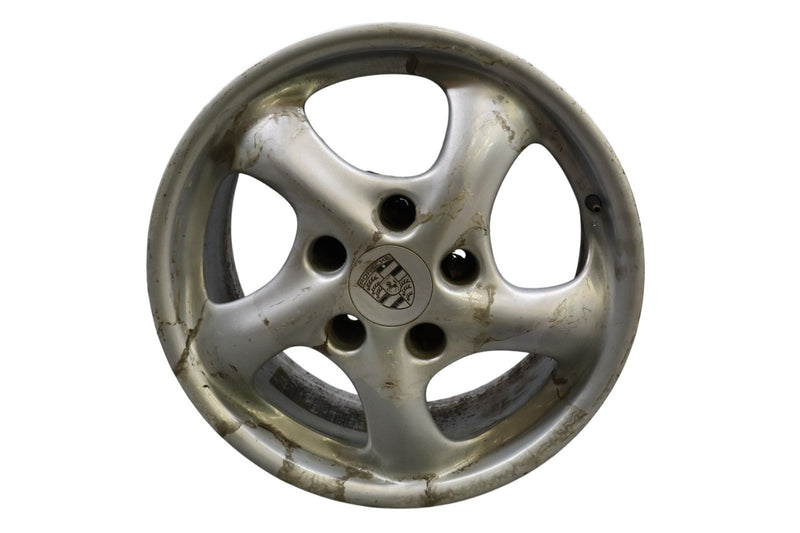 Load image into Gallery viewer, 97-05 Porsche Boxster 911 Rear Alloy Wheel Rim Disc 17x8.5 17" R17 Silver Oem
