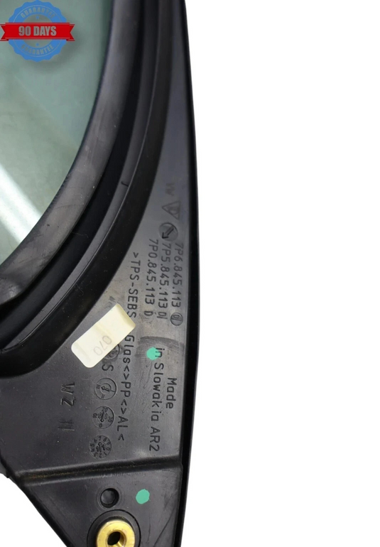 11-17 Volkswagen Touareg Front Left Driver Side Door Quarter Auto Vent Glass Oem