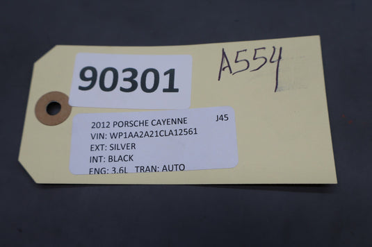 11-18 Porsche Cayenne Front Left Driver Under Dash Cabin Fuse Relay Oem