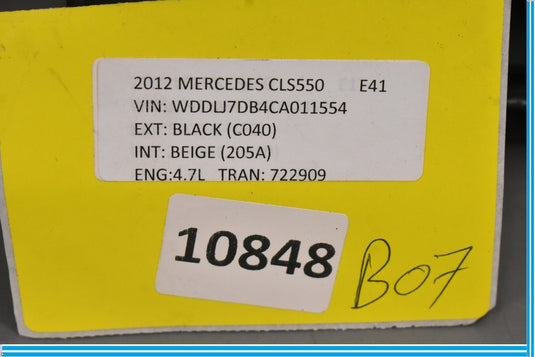 08-14 Mercedes CLS550 W218 Rear Right Passenger Side Door Exterior Handle Oem