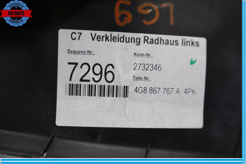 Load image into Gallery viewer, 12-18 Audi A7 Quattro Rear Left Side C Pillar Lower Quarter Trim Cover Panel Oem
