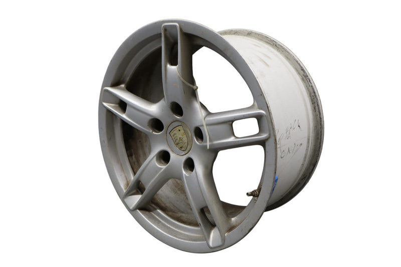 Load image into Gallery viewer, 05-08 Porsche Boxster Cayman 9JX18 18" 5 Spoke Alloy Wheel Rim 98736213800 Oem
