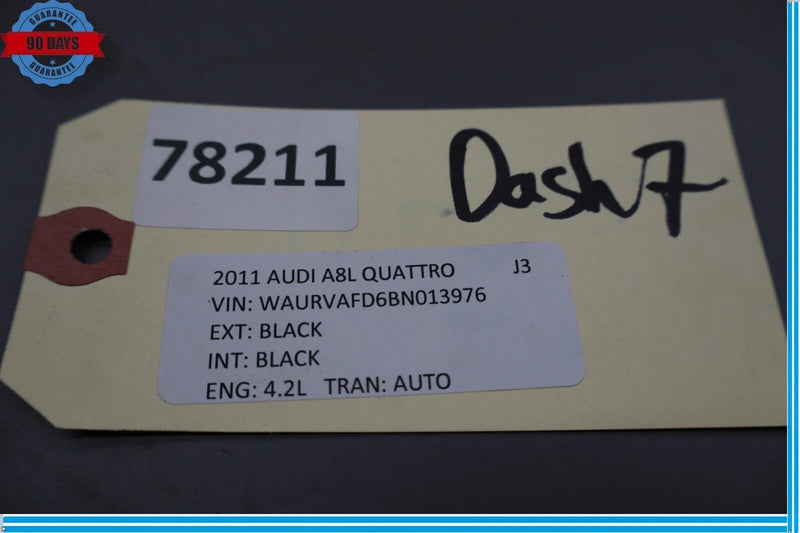 Load image into Gallery viewer, 2011 Audi A8 Quattro Front Dashboard Dash Board Instrument Panel 4H1-857-001 OEM
