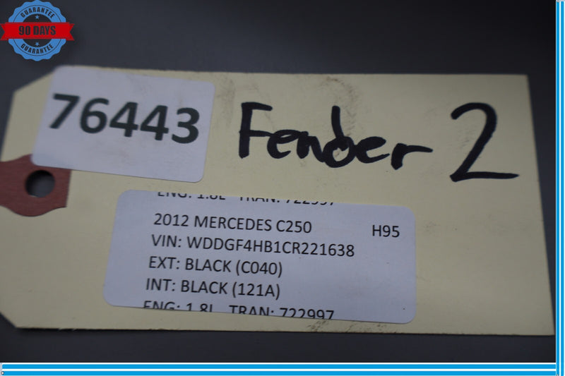Load image into Gallery viewer, 08-14 Mercedes W204 C350 C300 C250 Right Passenger Side Fender Assembly Oem
