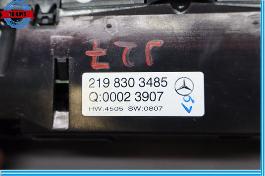 06-11 Mercedes W219 CLS550 A/C AC Heater Climate Control Unit Black Oem