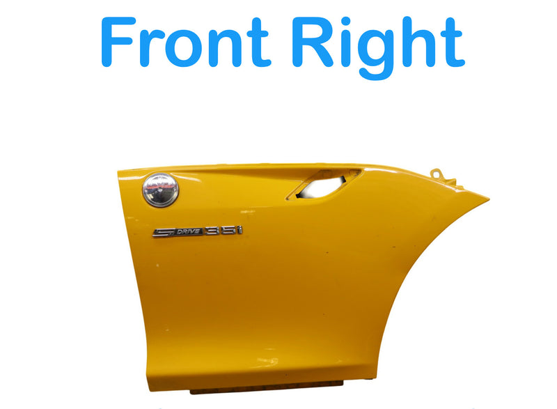 Load image into Gallery viewer, 09-12 BMW E89 Z4 3.0L Front Right Passenger Side Fender Cover Panel Yellow Oem
