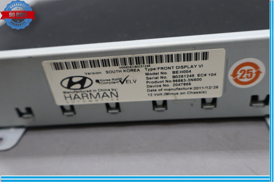 11-13 Hyundai Equus Dash Radio Information Navigation Display Screen Oem