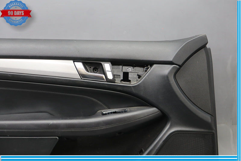 Load image into Gallery viewer, 12-14 Mercedes C250 Front Left Driver Side Interior Door Panel Black Oem
