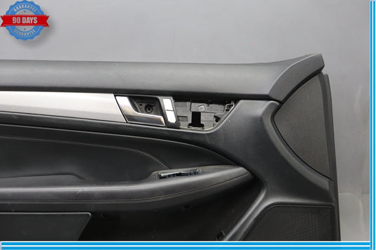 12-14 Mercedes C250 Front Left Driver Side Interior Door Panel Black Oem