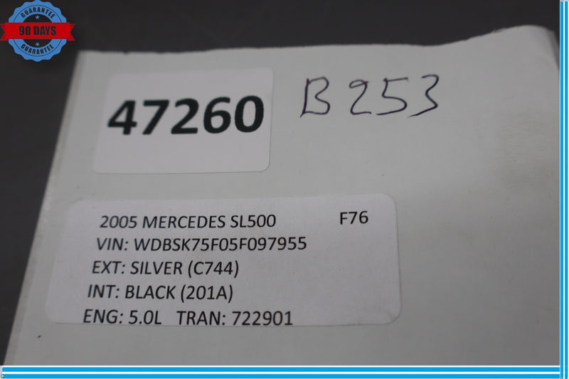 Load image into Gallery viewer, 03-12 Mercedes R230 SL500 Front Left Driver Seat Inner Track Trim Cover Oem
