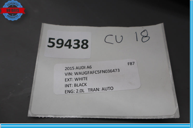 Load image into Gallery viewer, 12-18 Audi A6 Quattro Front Right Passenger Side Upper Seat Cushion Oem
