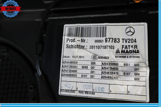 08-14 Mercedes W204 C350 C250 Front Right Side Interior Door Panel Oem