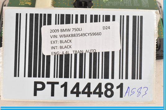 09-13 BMW F01 F02 750Li Rear Interior Overhead Dome Light Lamp 63319163699 Oem