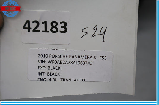 10-16 Porsche Panamera Front Left Side Interior Door Panel Cover Black Oem