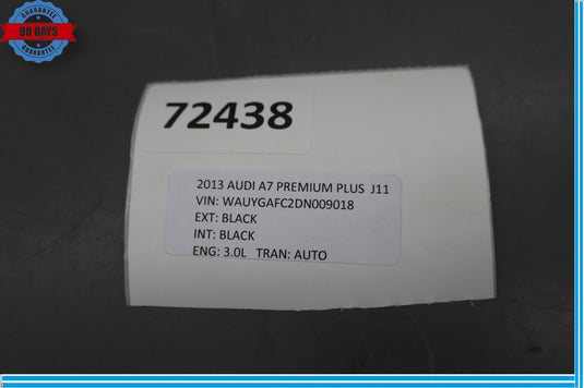 12-18 Audi A7 Quattro RS7 S7 Rear Left Driver Side Door Window Auto Glass Oem