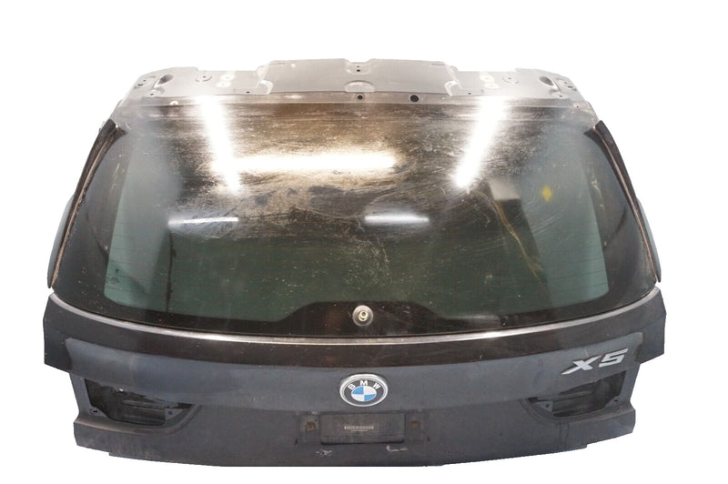 Load image into Gallery viewer, 14-18 BMW X5 X6 Rear Trunk Liftgate Back Door Tailgate W/ Window Glass Black Oem
