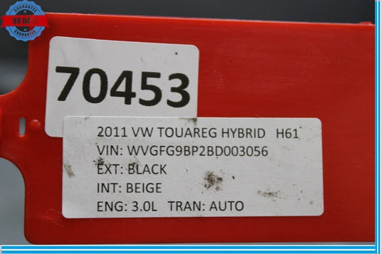 11-14 Volkswagen VW Touareg Rear Bumper Reinforcement Trailer Hitch Oem