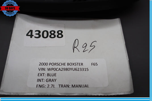97-04 Porsche Boxster Front Left Driver Side Seat Switch Trim Black Oem