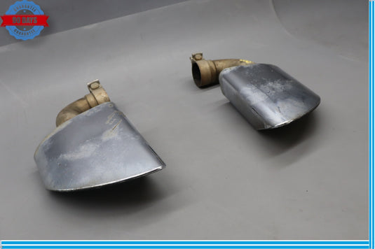 11-17 Volkswagen Touareg Rear Left & Right Side Exhaust Tail Pipe Tip Oem